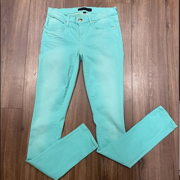 brand new, Juicy Couture Designer Skinny Jeans, tiffany blue color, size s - Picture 1 of 10